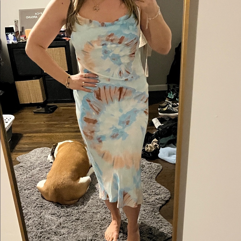 Tie-Dye Midi Dress